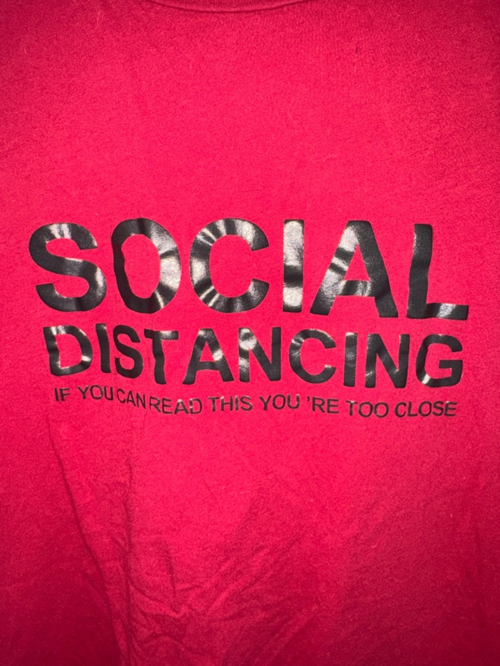 Shein Curve Social Distancing Graphic Tee Humorous 1X 2X